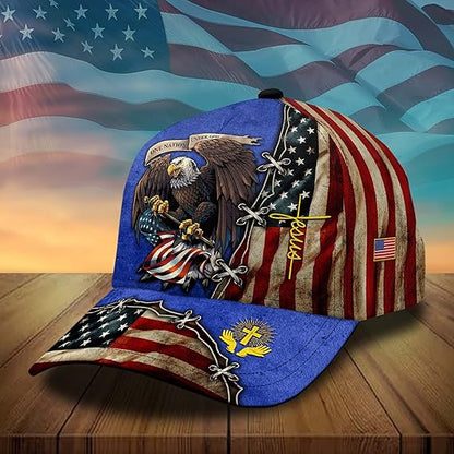 3d Printed One Nation Under God Baseball Cap American Eagle Hat For Usa Patriots Unique Design Hat 1768277006788.jpg