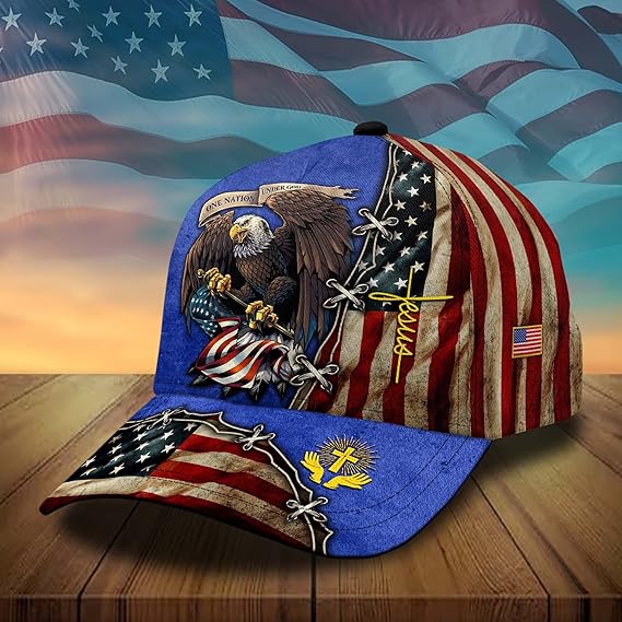 3d Printed One Nation Under God Baseball Cap American Eagle Hat For Usa Patriots Unique Design Hat 1768277006788.jpg