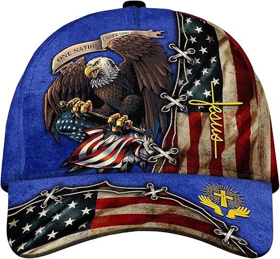 3d Printed One Nation Under God Baseball Cap American Eagle Hat For Usa Patriots Unique Design Hat 1768277006801.jpg