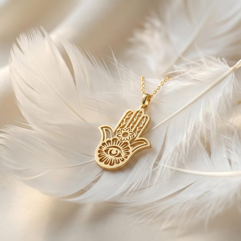 Sterling Silver Hamsa Hand Necklace Dainty Charm 21st Birthday Gift For Her Mama Jewelry 1768965775499.jpg
