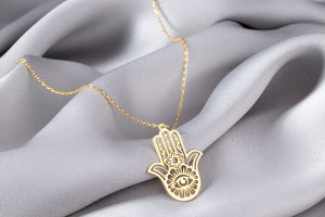 Sterling Silver Hamsa Hand Necklace Dainty Charm 21st Birthday Gift For Her Mama Jewelry 1768965775608.jpg