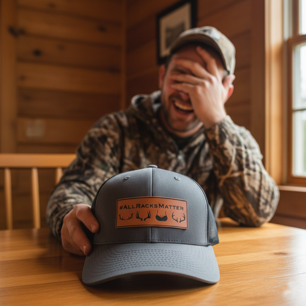 All Racks Matter Hunting Leather Patch Hat Gift For Husband Boyfriend Valentines Day Gift For Him 1769399561789.png
