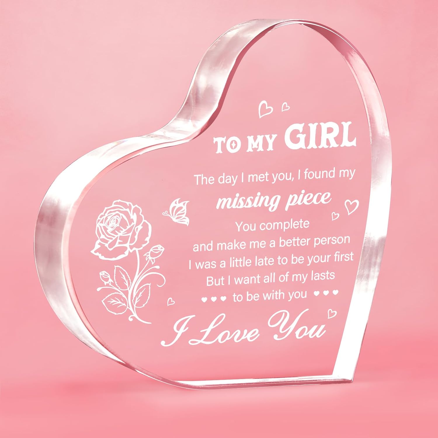 Valentines Day Gifts For Her Girlfriend Valentines Day Gifts To My Girl Heart Shaped Acrylic Block Birthday Anniversary I Love You Presents For Her Wife 1769499899291.jpg