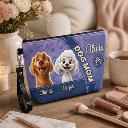 Dog Mom Makeup Bag – 2 Pet Portraits with Owner & Pet Names - Personalized Velvet Makeup Bag 176af801-9e38-4ac3-a1ce-1925efab6420.jpg