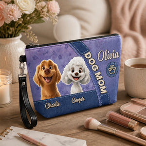 Dog Mom Makeup Bag – 2 Pet Portraits with Owner & Pet Names - Personalized Velvet Makeup Bag 176af801-9e38-4ac3-a1ce-1925efab6420.jpg