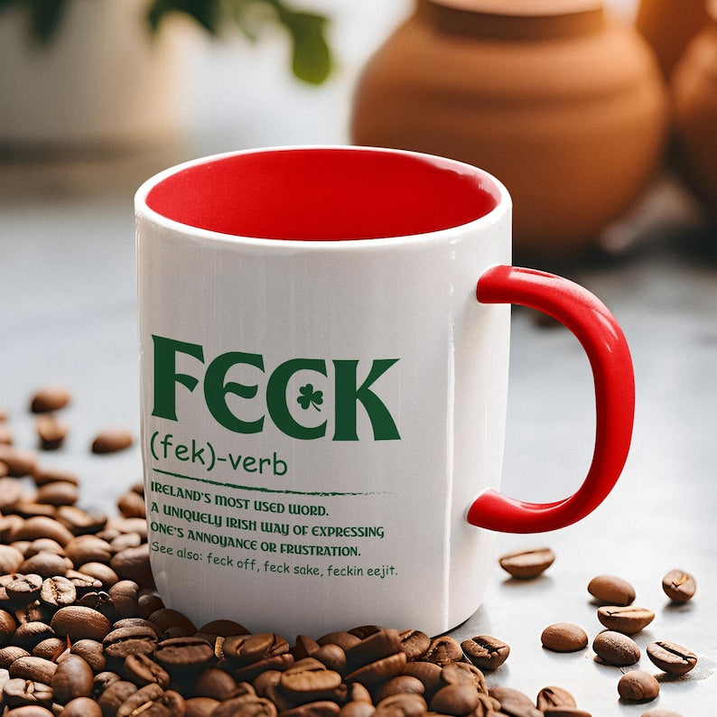 Funny Irish Feck Coffee Mug   St Patricks Day Gift 1770018498825.jpg