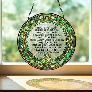 Stained Glass Irish Blessing Suncatcher Celtic Window Decor Irish Blessing St Patrick S Day Gift St Patrick S Day Decor 1770024616091.jpg