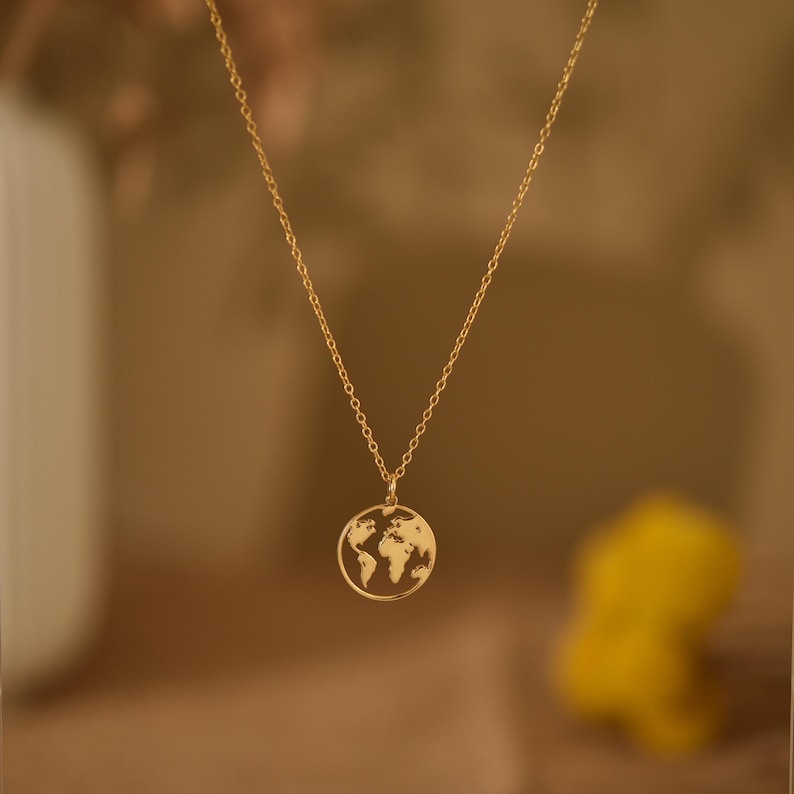 World Map Necklace Travel Necklace Minimalist Earth Necklace Adventure Awaits Necklace Travel Lover Gift Gifts For Mom Gs0057 1770104409109.jpg