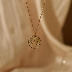 World Map Necklace Travel Necklace Minimalist Earth Necklace Adventure Awaits Necklace Travel Lover Gift Gifts For Mom Gs0057 1770104409130.jpg