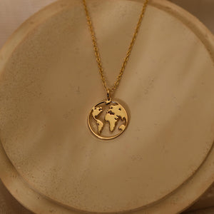 World Map Necklace Travel Necklace Minimalist Earth Necklace Adventure Awaits Necklace Travel Lover Gift Gifts For Mom Gs0057 1770104409141.jpg
