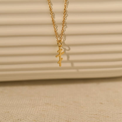 18k Gold Russian Orthodox Cross Necklace Christian Faith Jewelry Religious Pendant Spiritual Protection Gift For Him Or Her 1770104583747.jpg