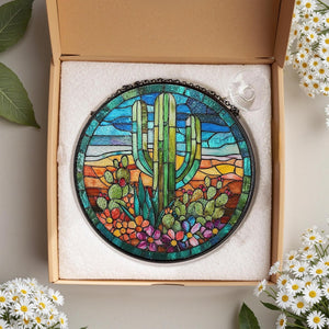 Cactus Stained Glass Suncatcherwindow Hanging Decorindoor Outdoor Art Decor Ideal Gift For Valentine Weddings Holidayshousewarming Gift 1770105390248.jpg