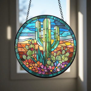Cactus Stained Glass Suncatcherwindow Hanging Decorindoor Outdoor Art Decor Ideal Gift For Valentine Weddings Holidayshousewarming Gift 1770105390285.jpg