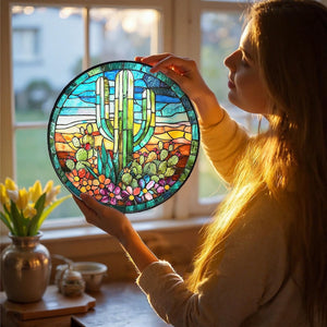 Cactus Stained Glass Suncatcherwindow Hanging Decorindoor Outdoor Art Decor Ideal Gift For Valentine Weddings Holidayshousewarming Gift 1770105390320.jpg
