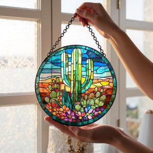 Cactus Stained Glass Suncatcherwindow Hanging Decorindoor Outdoor Art Decor Ideal Gift For Valentine Weddings Holidayshousewarming Gift 1770105390840.jpg