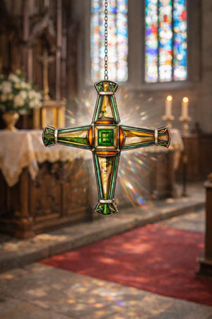 St Brigids Cross Suncatcher Ornament Celtic Suncatcher Ornament Irish Suncatcher Ornament Willow Cross Suncatcher St Patrick Day Gift 1770106198955.jpg