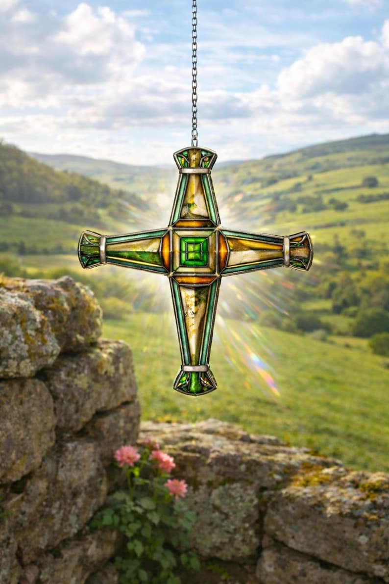 St Brigids Cross Suncatcher Ornament Celtic Suncatcher Ornament Irish Suncatcher Ornament Willow Cross Suncatcher St Patrick Day Gift 1770106198956.jpg