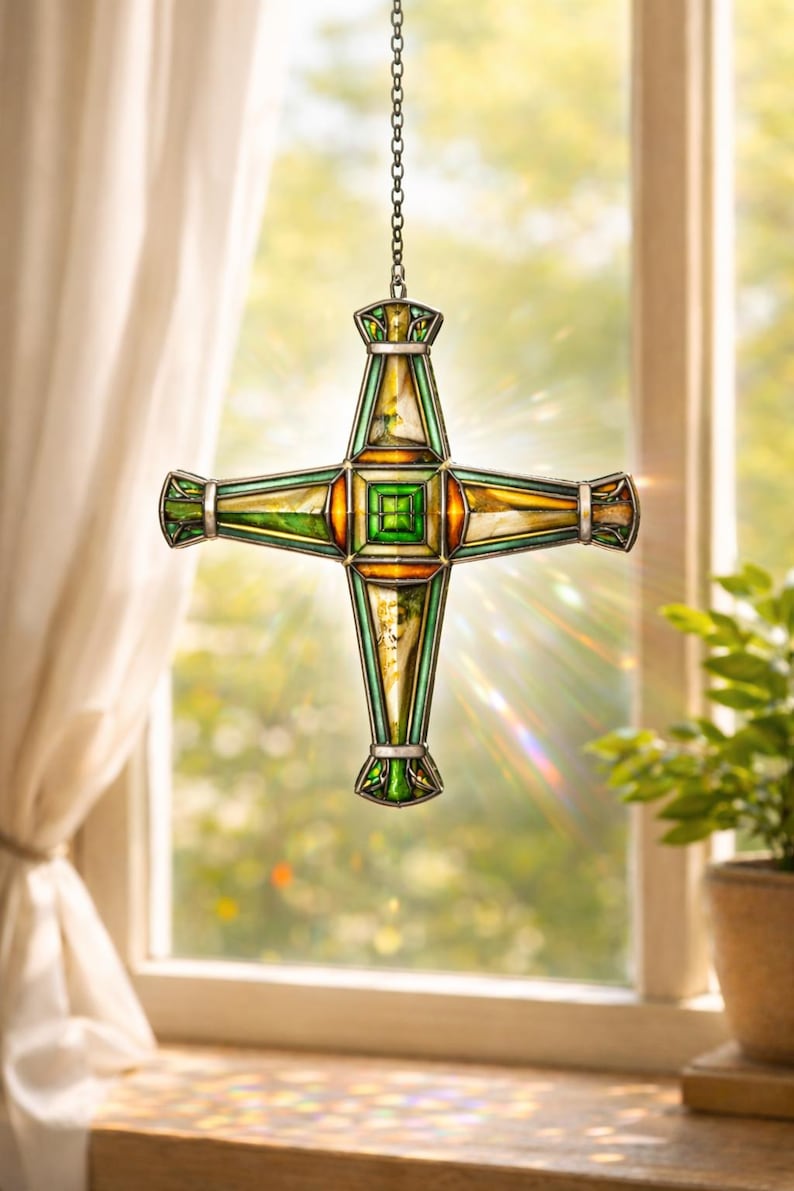 St Brigids Cross Suncatcher Ornament Celtic Suncatcher Ornament Irish Suncatcher Ornament Willow Cross Suncatcher St Patrick Day Gift 1770106198980.jpg