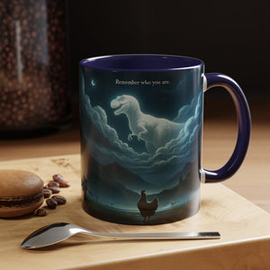 Remember Who You Are Mug Funny T Rex Chicken Meme Gift 1770605698479.jpg