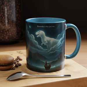 Remember Who You Are Mug Funny T Rex Chicken Meme Gift 1770605698516.jpg
