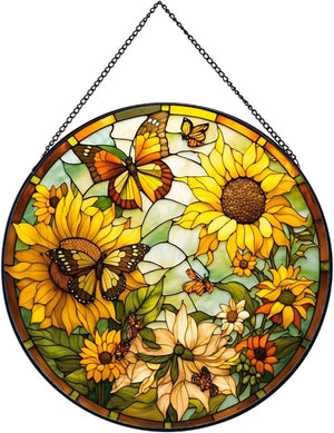 Sunflower Hanging Stained Glass For Windows20cm787inch Hand Painted Sun Catcher Garden Hangings Christmas Mothers Day Valentines Day Ornaments Festival Gift 1770610056362.jpg