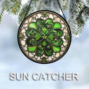 Stained Glass Window Hanging St Ripak Festival Green Lucky Clover   Suncatcher Door Garden Sun Catcher Ireland Decor Mothers Day For Mom Woman Her Men Sisters 1770610534351.jpg