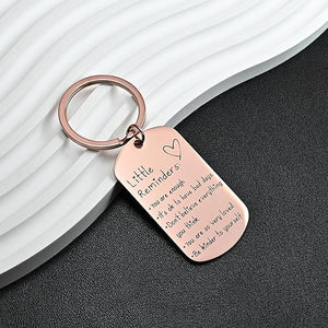 Little Reminders Keychain Inspiration Gifts For Women Men Affirmation Uplifting Mental Health You Are Enough Keyring 1770694006194.jpg