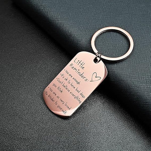 Little Reminders Keychain Inspiration Gifts For Women Men Affirmation Uplifting Mental Health You Are Enough Keyring 1770694006406.jpg