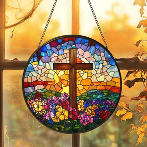 Personalized Stained Glass Cross Wildflowers Suncatcher Christmas Trees Stained Glass Christian Glass Window Hanging Religious Faith Gift 1771821429026.jpg