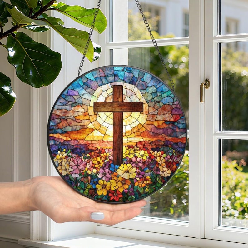 Personalized Stained Glass Cross Wildflowers Suncatcher Christmas Trees Stained Glass Christian Glass Window Hanging Religious Faith Gift 1771821429033.jpg