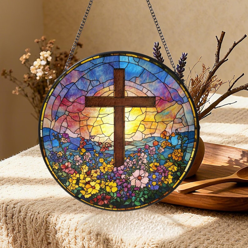 Personalized Stained Glass Cross Wildflowers Suncatcher Christmas Trees Stained Glass Christian Glass Window Hanging Religious Faith Gift 1771821429051.jpg