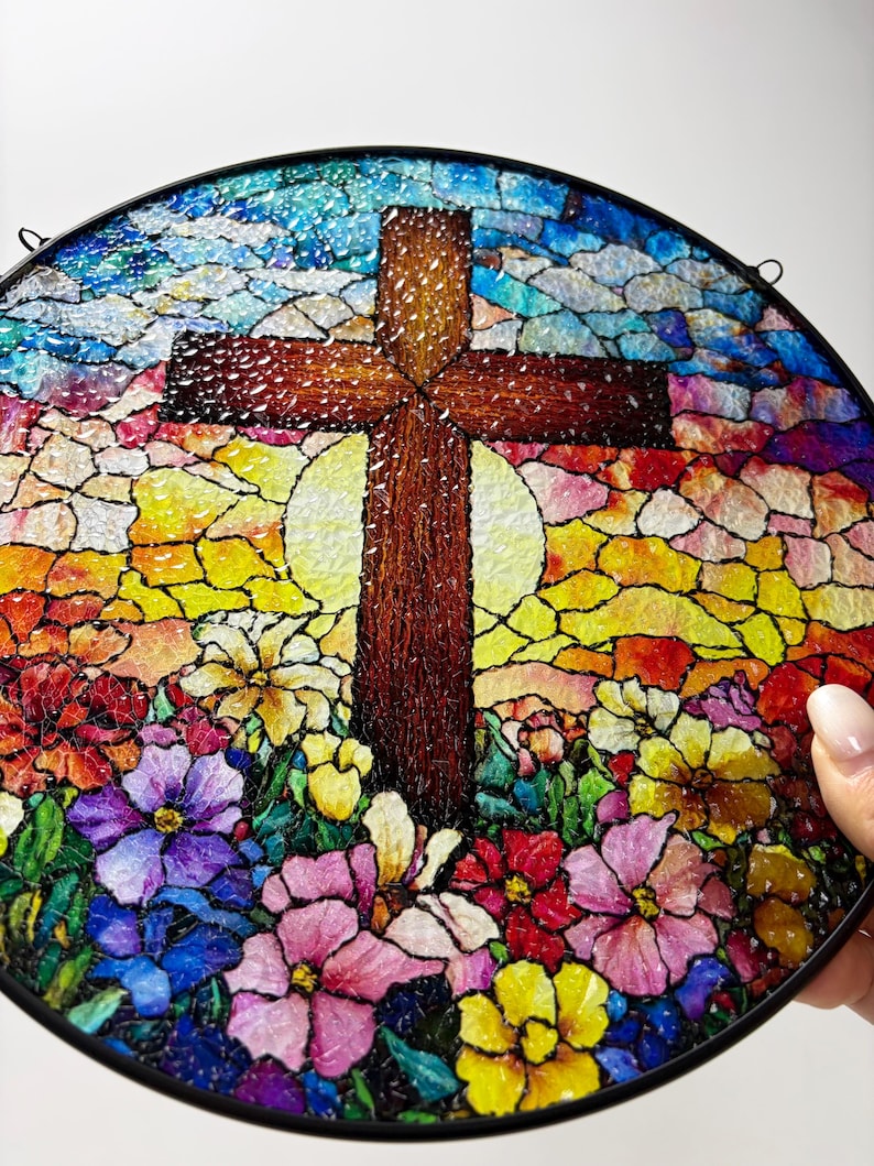 Personalized Stained Glass Cross Wildflowers Suncatcher Christmas Trees Stained Glass Christian Glass Window Hanging Religious Faith Gift 1771821429054.jpg
