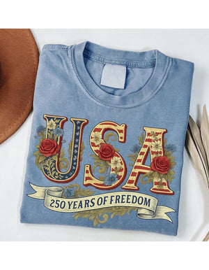 Retro Usa 250 Shirt Independence Day Shirt Celebrate 250th Anniversary Shirt Usa Flag Tee 4th Of July Shirt Patriotic Gift 1771830440426.jpg