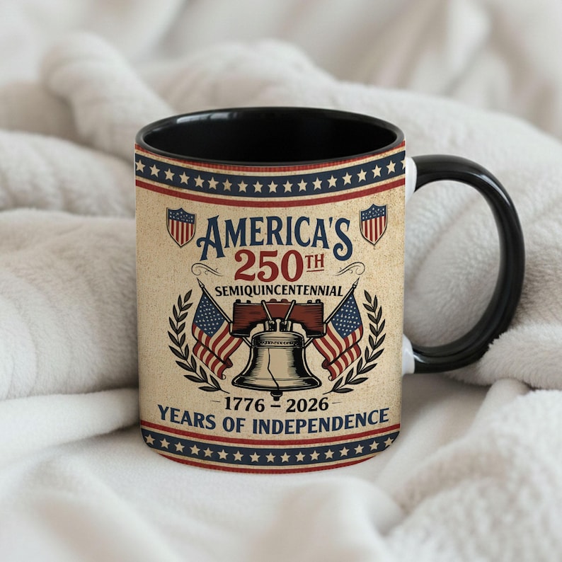Americas 250th Anniversary Mug Semiquincentennial 1776 2026 Coffee Cup  Patriotic Liberty Bell Ceramic Mug   250 Years Of Independence Gift 1771830772490.jpg