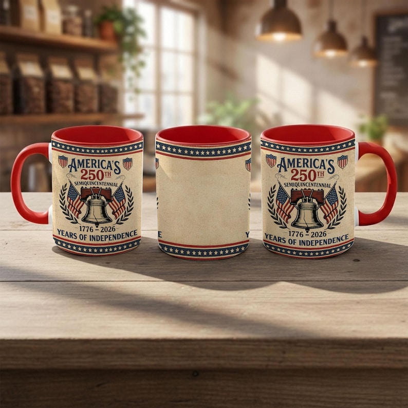 Americas 250th Anniversary Mug Semiquincentennial 1776 2026 Coffee Cup  Patriotic Liberty Bell Ceramic Mug   250 Years Of Independence Gift 1771830772527.jpg