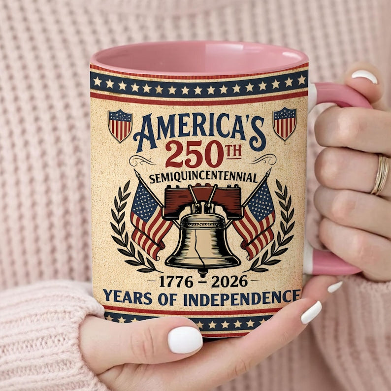 Americas 250th Anniversary Mug Semiquincentennial 1776 2026 Coffee Cup  Patriotic Liberty Bell Ceramic Mug   250 Years Of Independence Gift 1771830772584.jpg