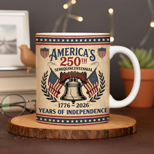 Americas 250th Anniversary Mug Semiquincentennial 1776 2026 Coffee Cup  Patriotic Liberty Bell Ceramic Mug   250 Years Of Independence Gift 1771830773098.jpg