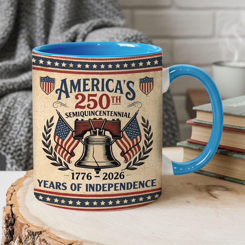 Americas 250th Anniversary Mug Semiquincentennial 1776 2026 Coffee Cup  Patriotic Liberty Bell Ceramic Mug   250 Years Of Independence Gift 1771830773172.jpg
