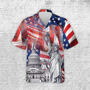 America 250th Anniversary Hawaiian Shirt 250 Years Of Freedom Button Shirt Patriotic Eagle 1776 2026 Statue Of Liberty Us Flag Shirt 1771831535748.jpg