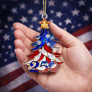 America 250th Anniversary Ornament Patriotic Ornament Red White Blue Stained Glass Style  Usa 250 Decor  Acrylic Holiday Ornament 1771831767059.jpg