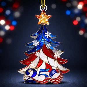 America 250th Anniversary Ornament Patriotic Ornament Red White Blue Stained Glass Style  Usa 250 Decor  Acrylic Holiday Ornament 1771831767082.jpg