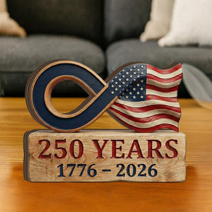 America 250 Wooden Block Sign Patriotic Infinity Flag Tabletop Decor Usa Anniversary Display 1771831899770.jpg