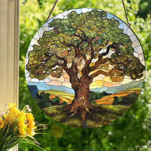 Mighty Oak Stained Glass Style Window Hanging 1771985413606.jpg