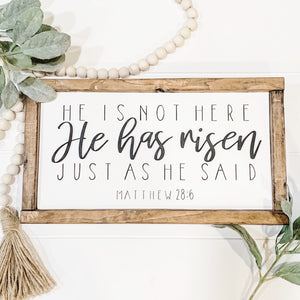 He Is Risen Sign Easter Decor Easter Decoration Easter Wood Sign Farmhouse Sign Religious Easter Decor Rustic Signs 3d Sign 1772524324273.jpg