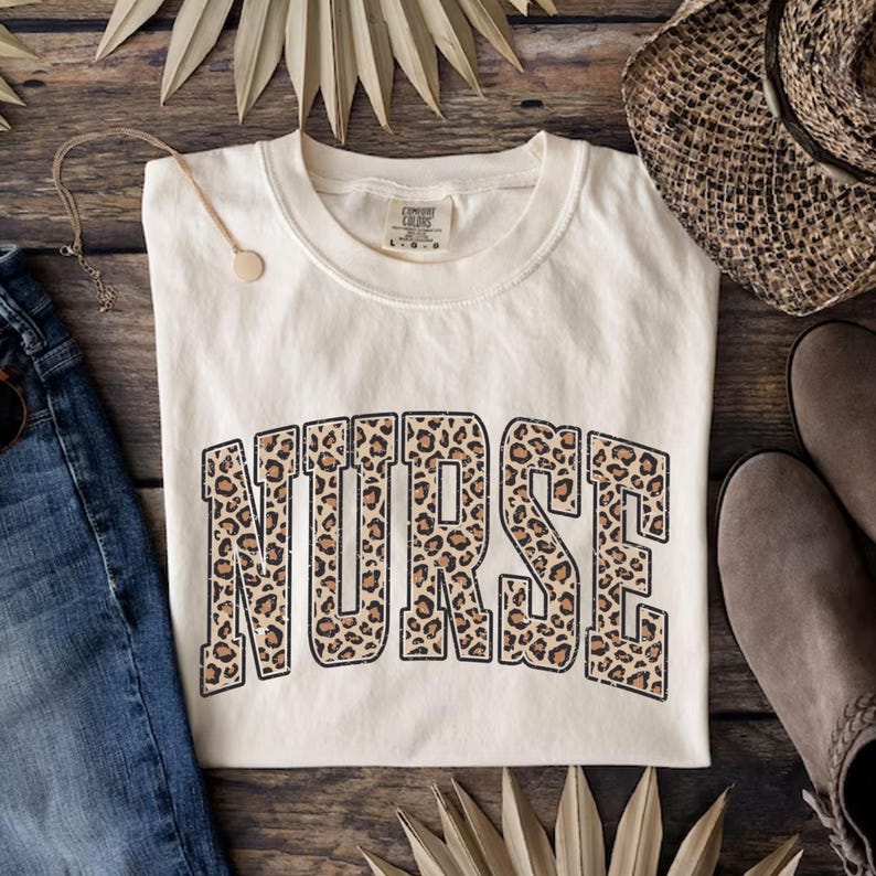 Retro Leopard Nurse Shirt Nurse T Shirt Rn Shirt Nursing School Shirt Registered Nurse Shirt Nurse Gift 1773114078571.jpg