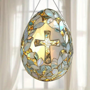 Easter Egg Stained Acrylic Suncatcher Christian Cross Window Hanging Easter Holiday Decor Faith Inspired Art Gift Spring Home Ornament 1773129185645.jpg