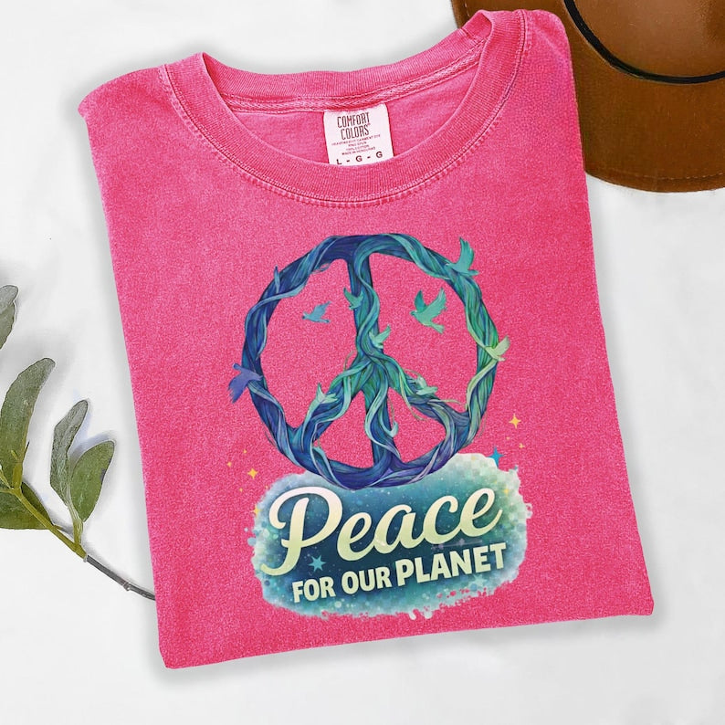 Comfort Colors Peace Sign Shirt No War Shirt Peaceful Unity Tee 1773137301557.jpg