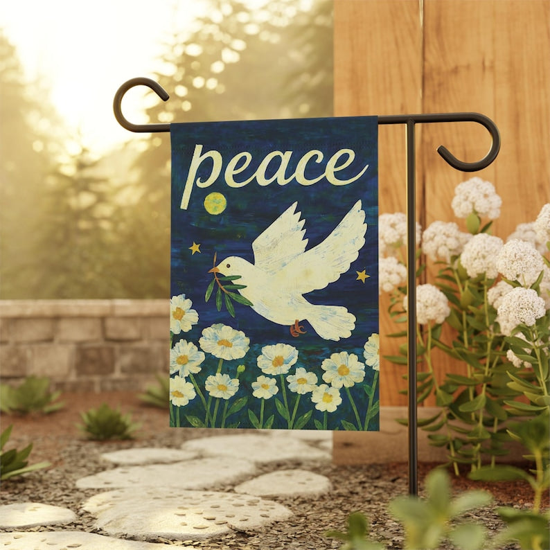 Dove Peace Garden Flag Whimsical Front Porch Porch Banner Floral Night Sky Yard Art Welcome Sign 1773196877396.jpg