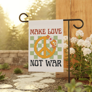 Make Love Not War Peace Retro Garden Flag Hippie Garden Flag Home Banner Garden Decor Gifts For Gardeners Liberal Flag 1773197486581.jpg