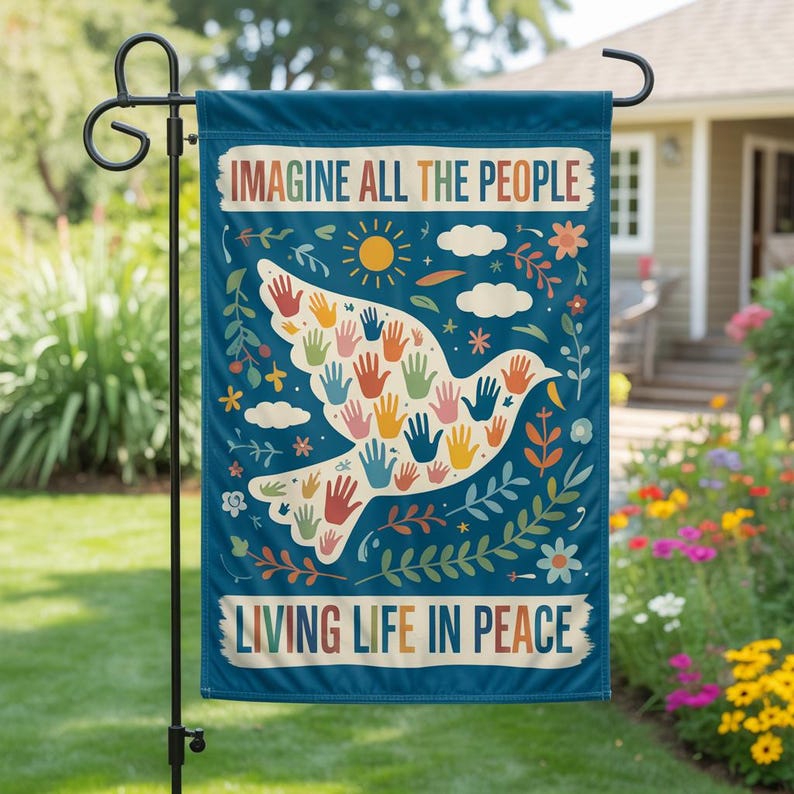 No One Is Illegal Garden Flag Peace Dove On Stolen Land Social Justice Activism Yard Decor 1773198162990.jpg